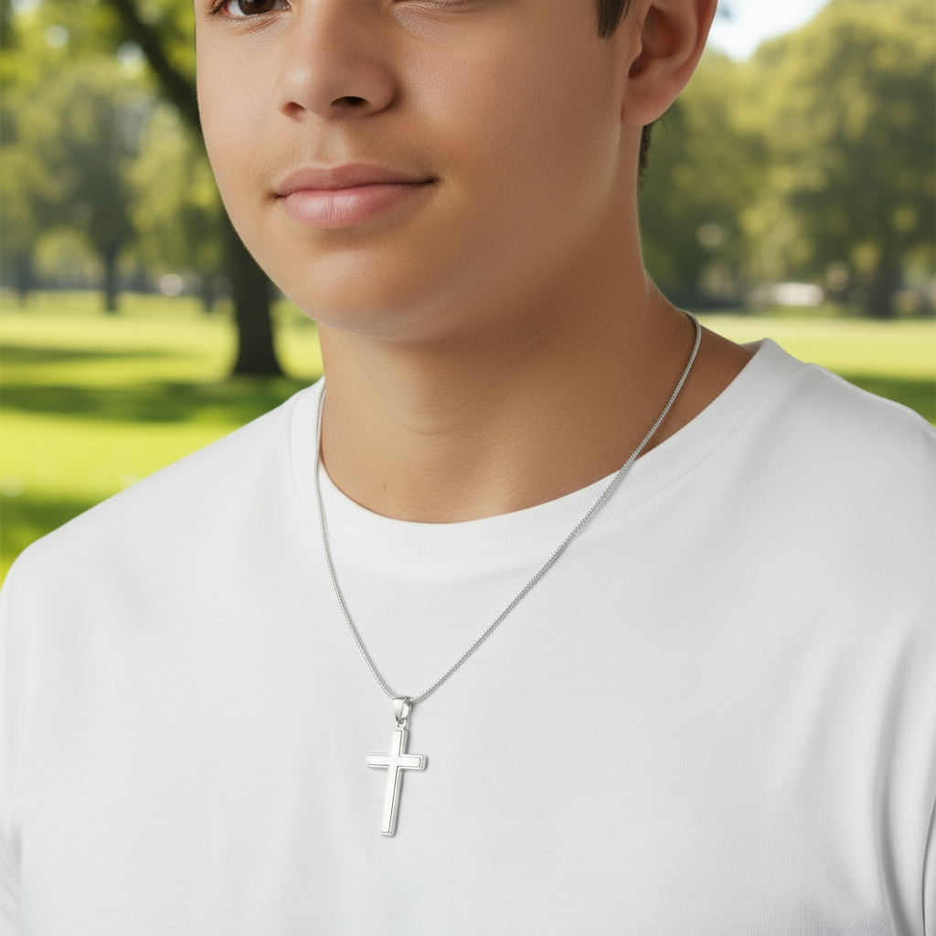 Blessings On Your Confirmation Personalized Cross Necklace