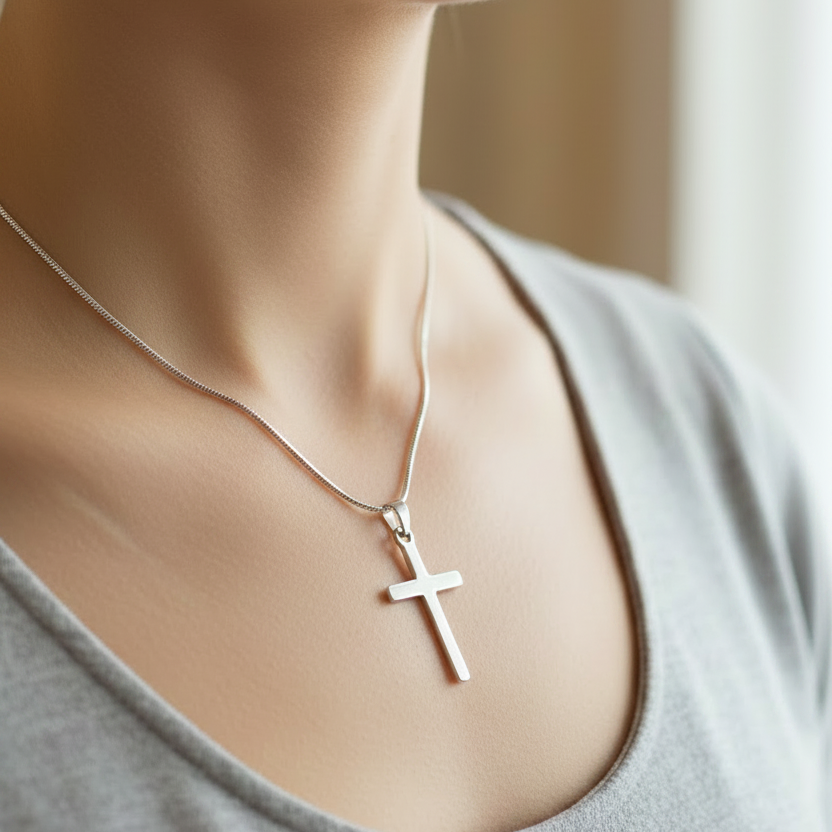 For Someone Truly Special: Saint John of the Cross Love Quote Cross Necklace