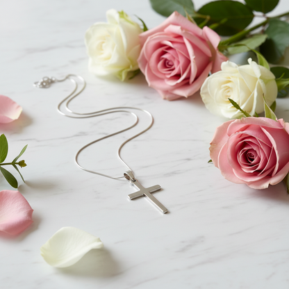 For Someone Truly Special: Saint John of the Cross Love Quote Cross Necklace