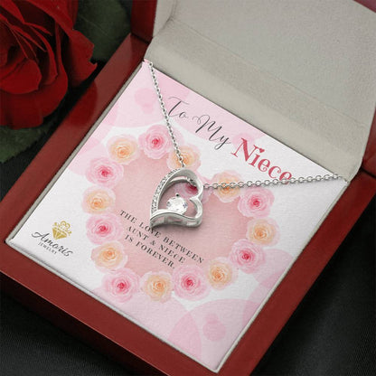 To My Niece "The Love Between Aunt and Niece is Forever" Necklace