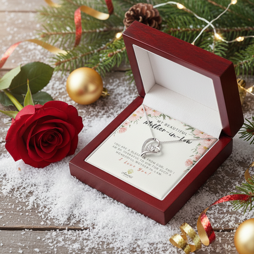 My Beautiful Mother-in-Law "I Love You" Heart Necklace