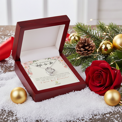 My Beautiful Wife-to-Be Forever Love Necklace with Message Card