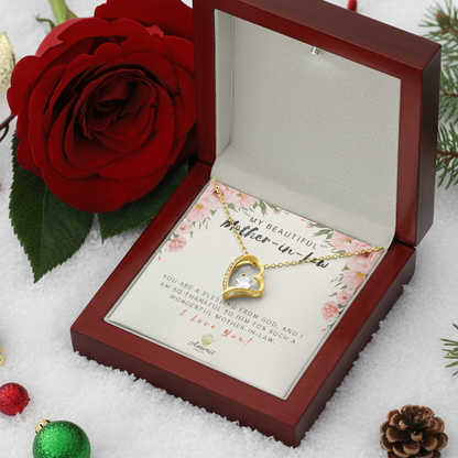 My Beautiful Mother-in-Law "I Love You" Heart Necklace