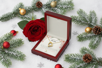 Collier « Ma belle tante, amour éternel » avec carte à message