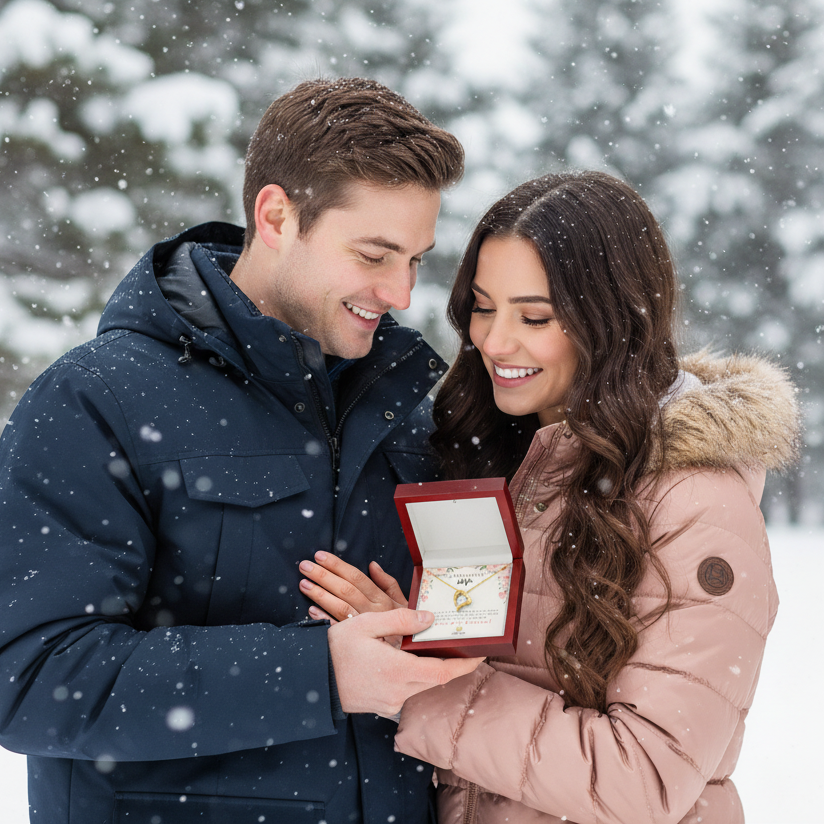 My Beautiful Wife Forever Love Necklace with Message Card