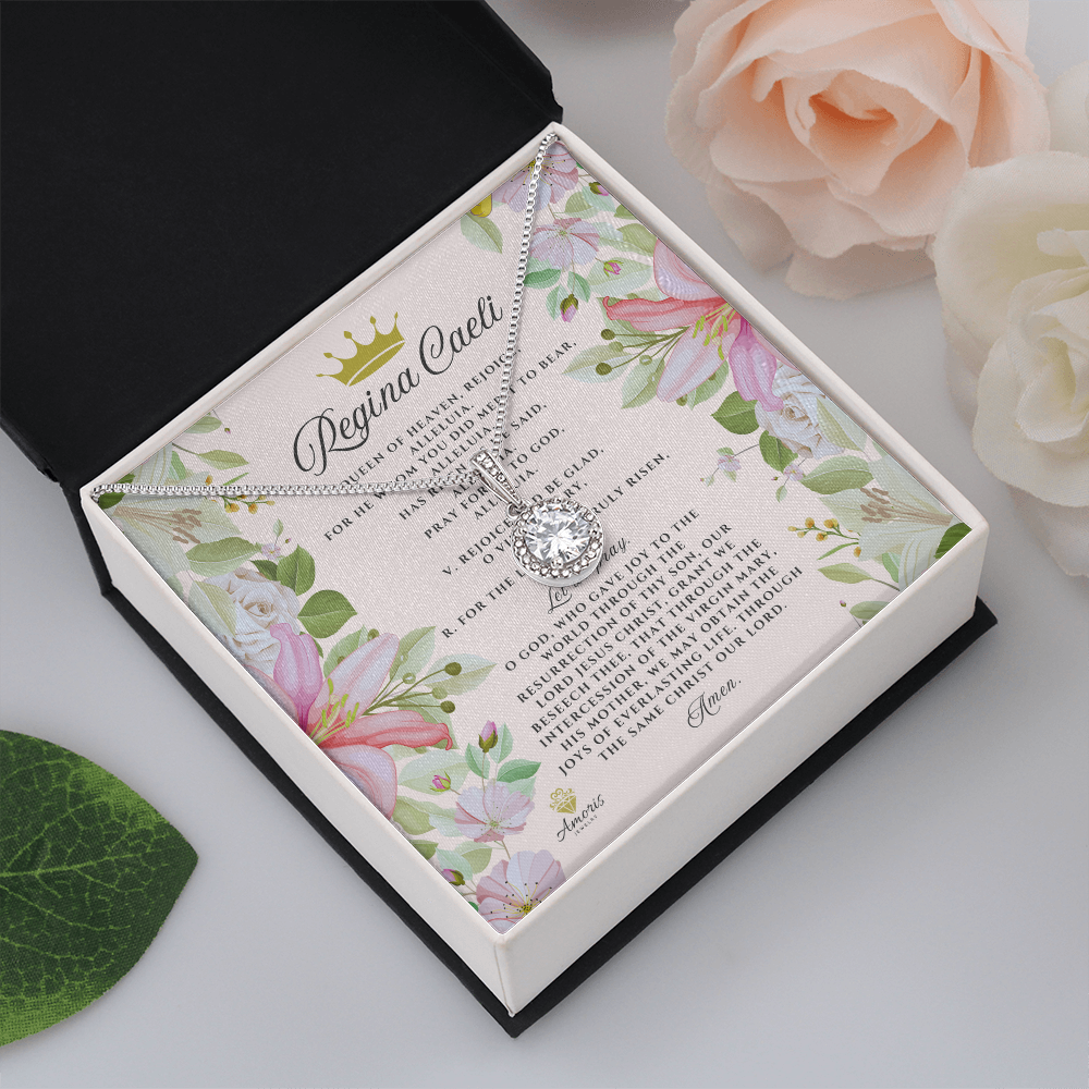 Regina Caeli Eternal Hope Necklace with ENGLISH Prayer Card