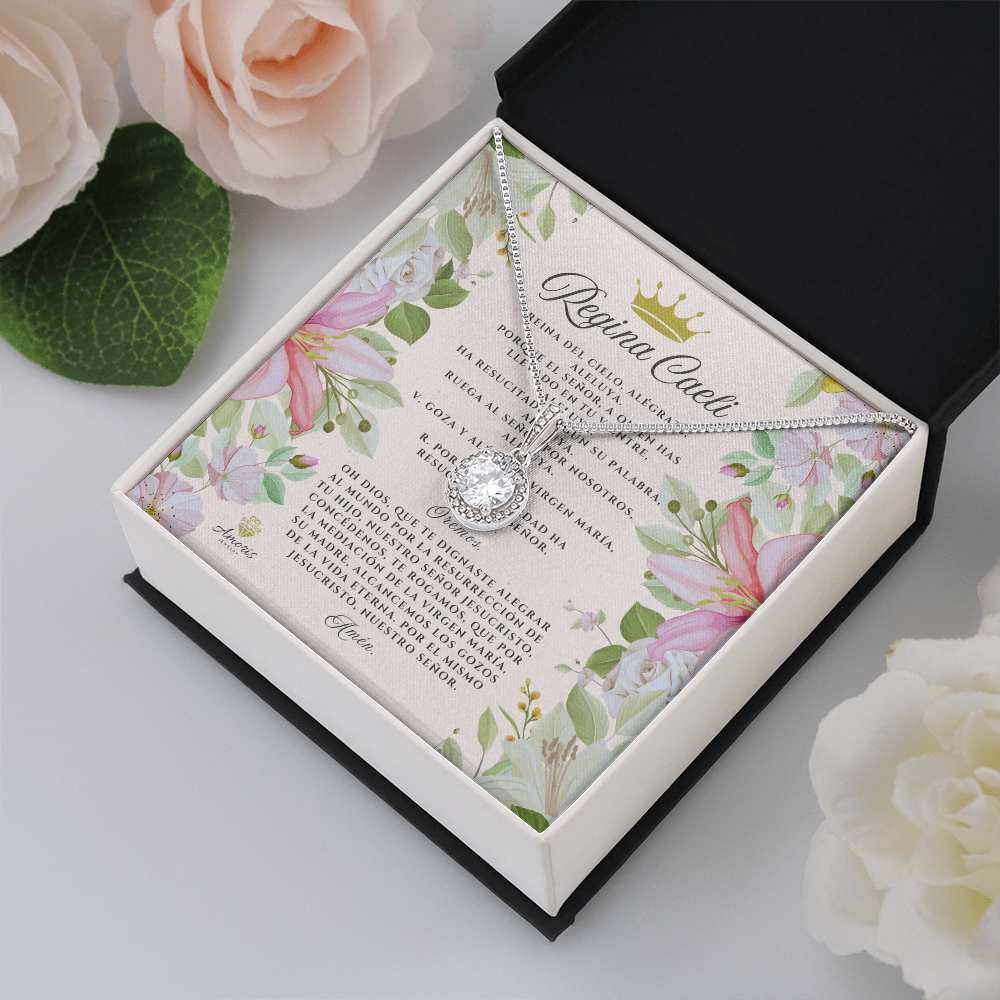 Regina Caeli Eternal Hope Necklace with SPANISH Prayer Card