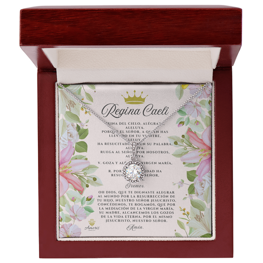 Regina Caeli Eternal Hope Necklace with SPANISH Prayer Card