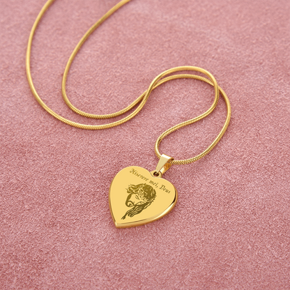 "Miserere mei, Deus" Jesus Heart Necklace with Personalized Engraving