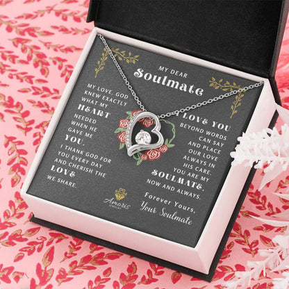 My Dear Soulmate "What My Heart Needed" Heart Necklace