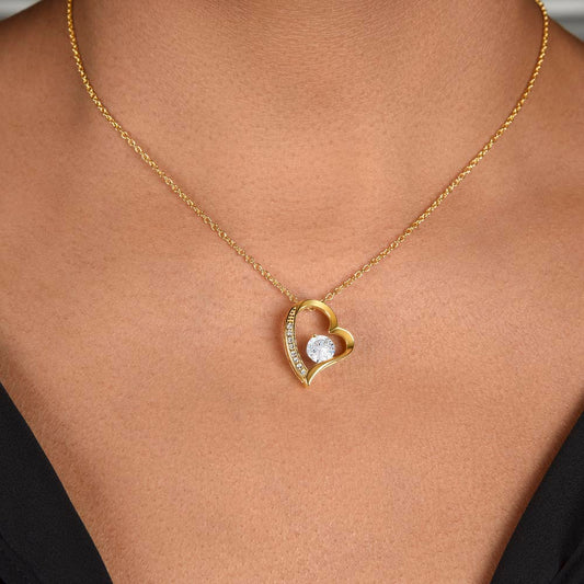 My Beautiful Fiancée Forever Love Necklace with Message Card