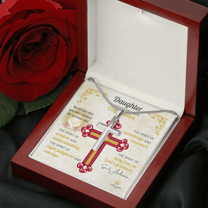 Daughter Blessings On Your Confirmation Personalized Cross Necklace