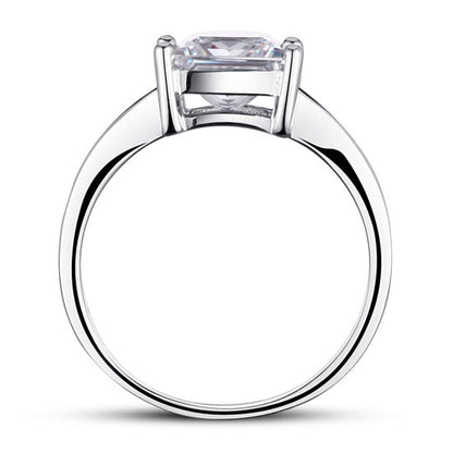 1.5 CT. Princess Cut Simulated Diamond Ring in Sterling Silver