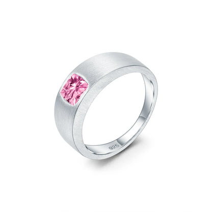 Anillo de plata de ley con piedras preciosas