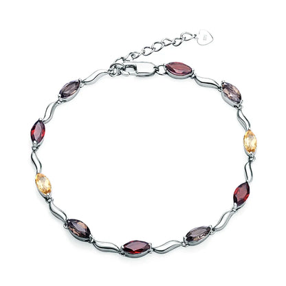 GRACE Gemstone Bracelet in Sterling Silver