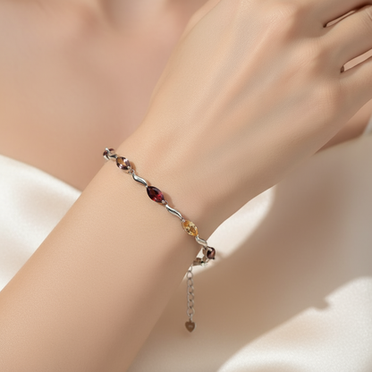 GRACE Gemstone Bracelet in Sterling Silver