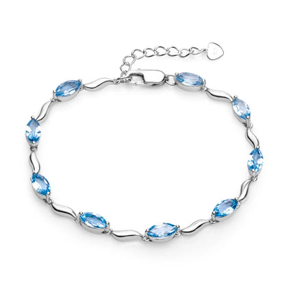 GRACE Gemstone Bracelet in Sterling Silver