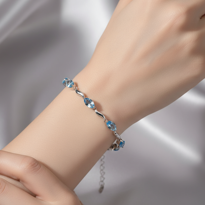 GRACE Gemstone Bracelet in Sterling Silver