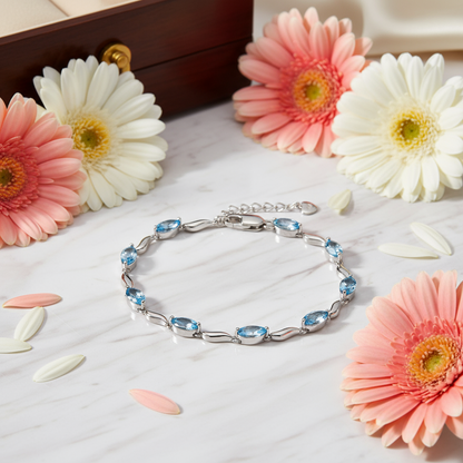 GRACE Gemstone Bracelet in Sterling Silver