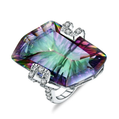 GRACE Gemstone Cocktail Ring in Sterling Silver