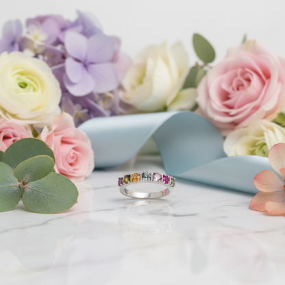 GRACE Gemstone Anniversary Band Ring
