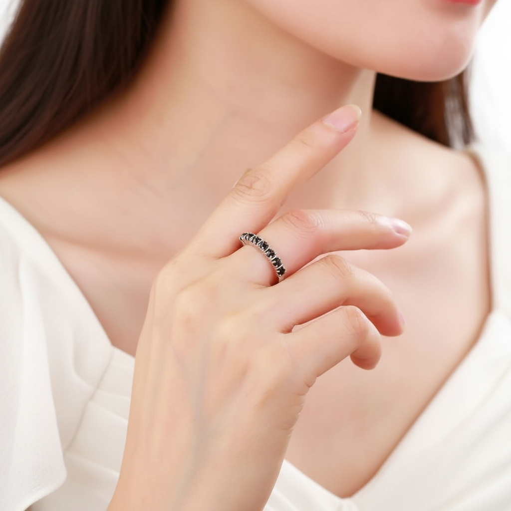 GRACE Gemstone Anniversary Band Ring