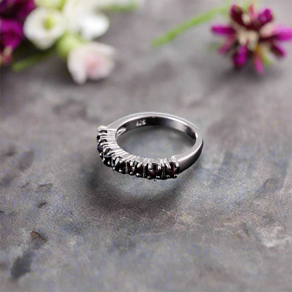 GRACE Gemstone Anniversary Band Ring