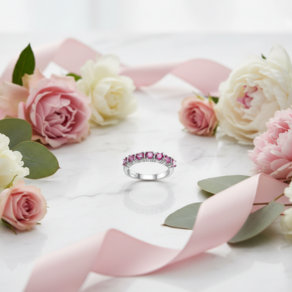 GRACE Gemstone Anniversary Band Ring