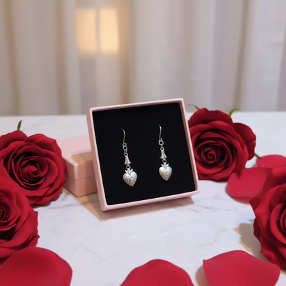 Sacred Heart Earrings in Stainless Steel