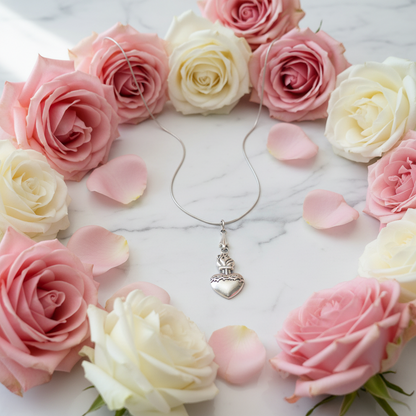 Sacred Heart of Jesus Necklace in Stainless Steel