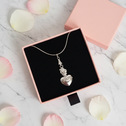 Sacred Heart of Jesus Necklace in Stainless Steel