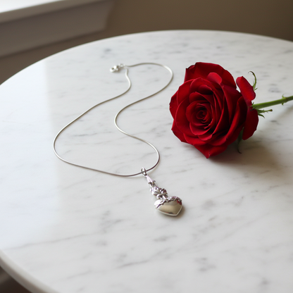 Sacred Heart of Jesus Necklace in Stainless Steel