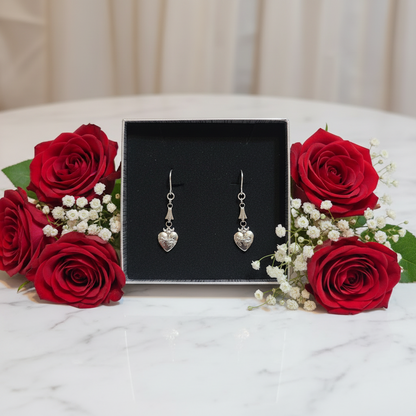 Sacred Heart of Jesus Stainless Steel Earrings