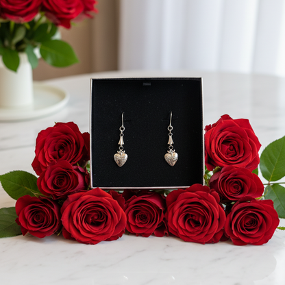 Sacred Heart of Jesus Stainless Steel Earrings
