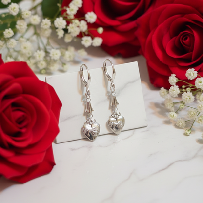 Sacred Heart of Jesus Stainless Steel Earrings