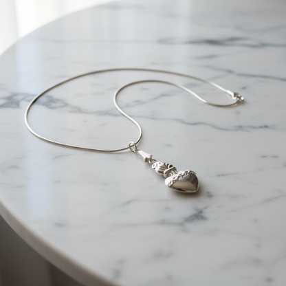 Sacred Heart of Jesus Stainless Steel Necklace