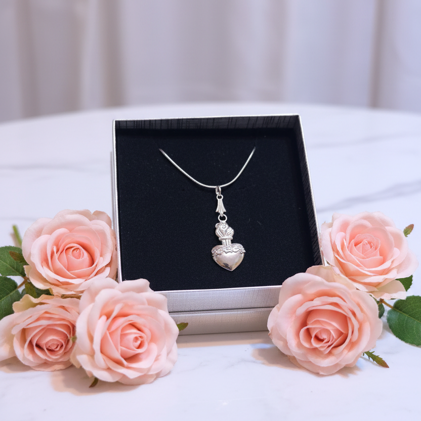 Sacred Heart of Jesus Stainless Steel Necklace